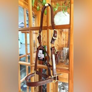 🐴*NEW Leather Halter w/ Matching Lead Line